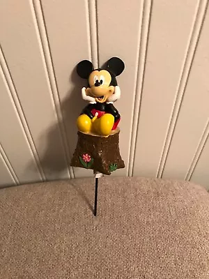 New Disney Mickey Mouse Garden Plant Container Pot Stake/Pick • $26.50