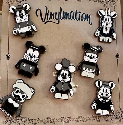2013 Disney Classic Black & White Vinylmation 6 Pin Booster Set WITH Mystery Pin • $75