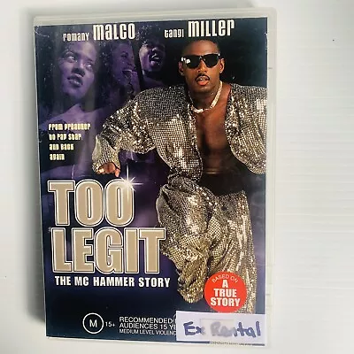 Too Legit: The MC Hammer Story - Region 4 Ex Rental DVD - Free Post • $14.44