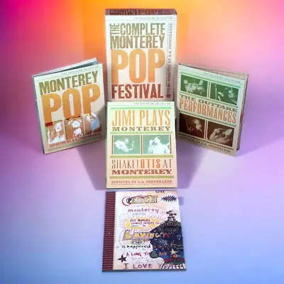 The Complete Monterey Pop Festival 3-DVD Box Set Criterion Joplin Hendrix 2002 • $37.56