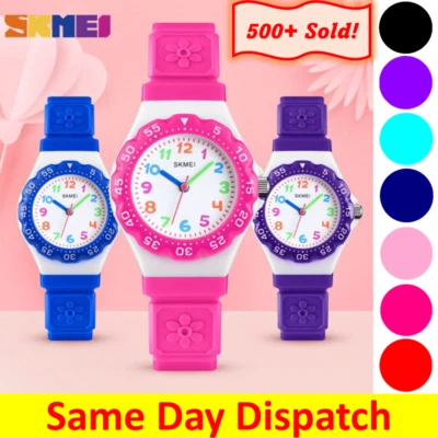 $19.45 • Buy SKMEI 1483 Children Kids Watch Waterproof 50m Boys Girls Analogue Sports Analog 
