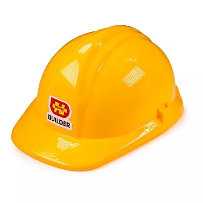 Bigjigs Toys Builder's Helmet - Yellow Kids Hard Hat Ideal Construction Toy For • $34.03