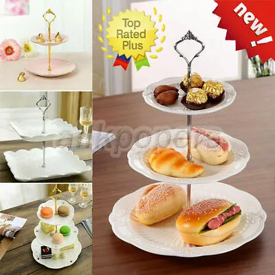 2/3Tier Cake Plate Stand Cupcake Fittings Wedding Party Parts Accessory Kit Use • £3.29