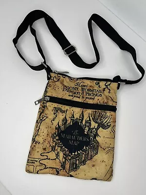 Harry Potter Marauder's Map Passport Crossbody Bag Hot Topic Exclusive 2018 • $19.99