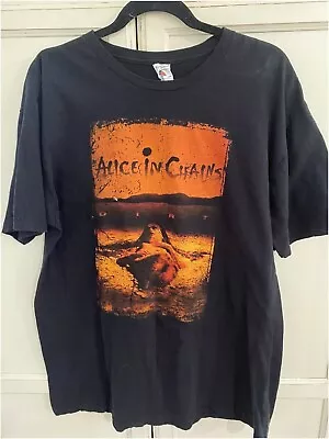 Alice In Chains Tee 2 Sided Vintage Gothic Graphic 100% Cotton Shirt XL 102603 • $31.96