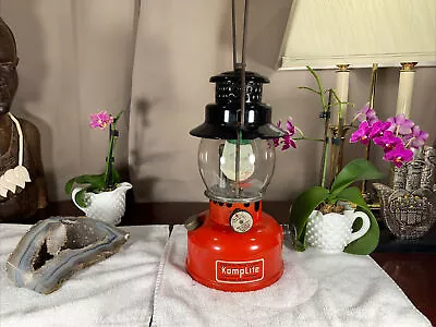 Vintage Red American Gas Machine Kamplite Lantern RARE LRL21A Coleman Globe VG++ • $499.99