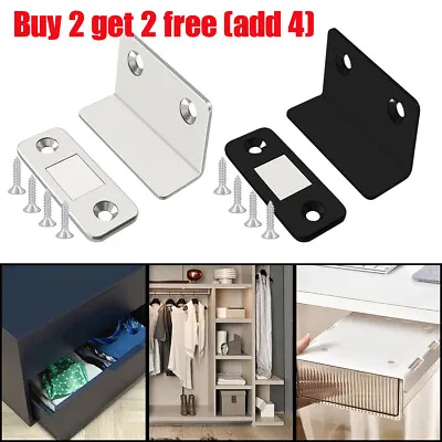 Strong Magnet Steel Catch Latch For Door Closet Cabinet Cupboard Closer • £2.80