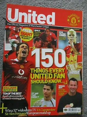 £4.95 • Buy Manchester United Magazine Issue 150 February 2005