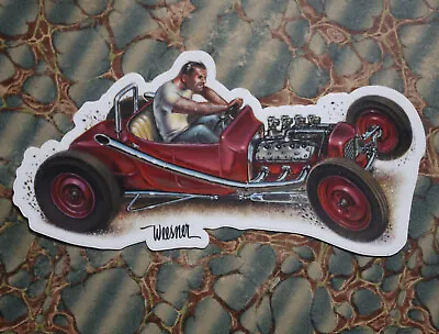 Keith WEESNER DECAL Vtg FORD T Roadster Hot Rod FlatHead V8 Dirt Track Racing  • $9.99