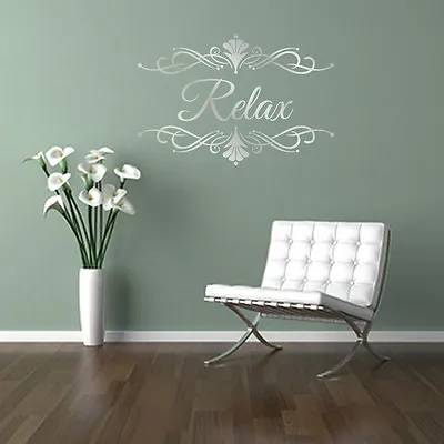 £5.95 • Buy PERSONALISED Beauty Hair Nail Lashes Salon Spa NAME Swirl Wall Art Sticker Decal