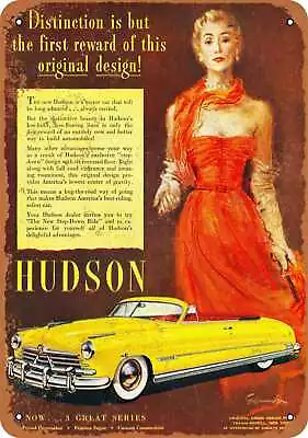 Metal Sign - 1950 Hudson Commodore 8 Convertible -- Vintage Look • $25.46