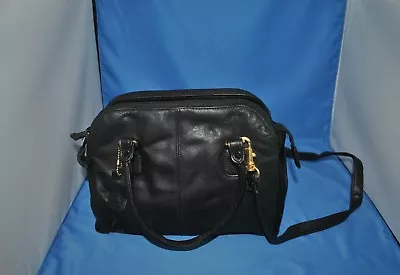 Vintage Cabin Creek Black Leather Purse Handbag • $12.97