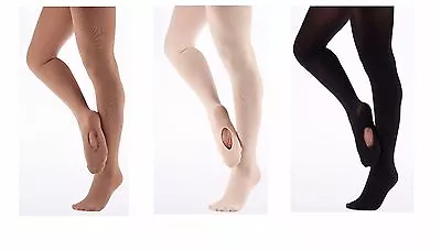 £6.95 • Buy Girls Kids Convertible Ballet Dance Tights Soft Stretchy With Spandex  60 Denier