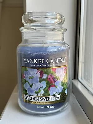 Yankee Candle Garden Sweet Pea Large Retired Discontinued Floral • £29.18