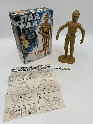 Vintage 1977 MPC The Authentic C-3PO Star Wars Model Kit MIB 10  Statue • $29.99