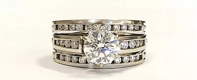 GIA Certified 1.20ct Round Diamond Ring 18K White Gold 1.75cttw App. $11300.00  • $8400