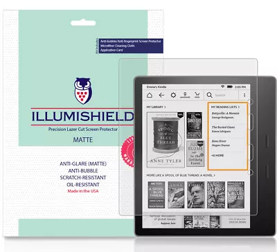 2x ILLumiShield Matte Screen Protector Anti-Glare For Kindle  Oasis  (7  2017) • $18.55