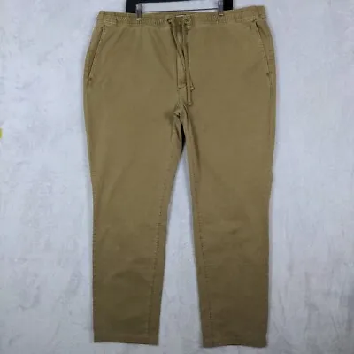 Orvis EZ Angler Chino Pants Men Size XXL Tan Twill Pull On Outdoor Rugged Chores • $26.97