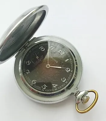 Pocket Watch Molnija / Uzory Vintage Soviet Watch USSR Video • $75