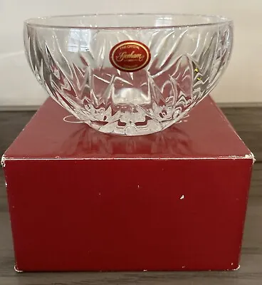 Gorham Star Blossom 5.75” Lead Crystal Bowl #C285 With Box  • $13