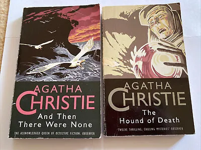 £7.80 • Buy 2 X Agatha Christie Paperback And Then There Were None Hound Of Death