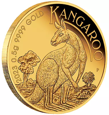 2023 Australia Mini Roo $2 0.5 Gram .9999 Pure Gold Proof Coin In Card Kangaroo • $95