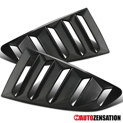 $25.99 • Buy 2PC Fit 2015-2018 Ford Mustang 1/4 Quarter Side Window Louvers Vent Scoop Cover