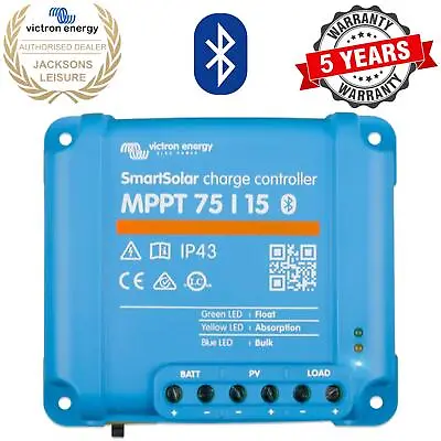 Victron Energy Mppt 75/15 12v 24 Volt Bluetooth Smartsolar Charge Controller • £59.95