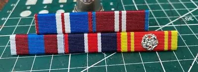 £6.50 • Buy MEDAL RIBBON BAR - 5 SPACE FULL SIZE - PINNED Or STUDDED Or SEWN