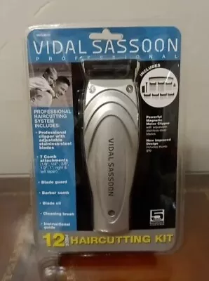 Vidal Sasson VSCL881 12-Piece Home Haircutting Clipper Trimmer Barber Kit Salon • $29.99