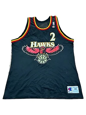$134.99 • Buy Stacey Augmon Atlanta Hawks Champion Jersey NBA Basketball VINTAGE 90s Size 48