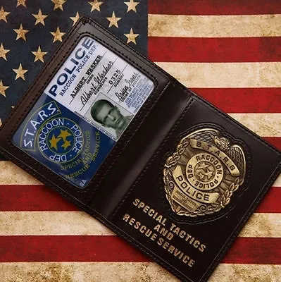 £28.79 • Buy Resident Evil Stars Wesker Police Badge With ID Wallet Holder Case