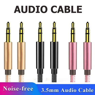 £1.19 • Buy 3.5mm Jack Plug Aux Cable Audio Lead For To Headphone MP3 IPod PC Car GOLD 1M