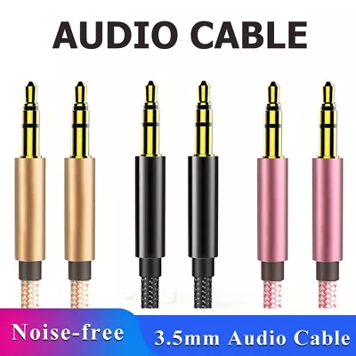 £1.19 • Buy 3.5mm Jack Plug Aux Cable Audio Lead For To Headphone MP3 IPod PC Car GOLD 1M