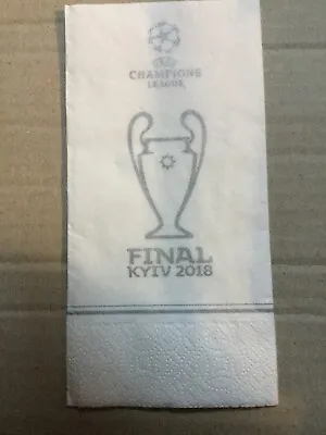 Ufficial Napkin Real Madrid - Liverpool Uefa Final Champions League 2018 Kiev • £4.79