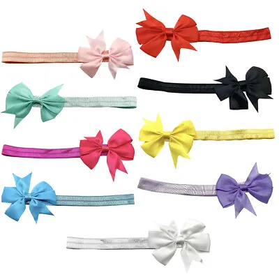 $1.35 • Buy New Girl Baby Accessories Band Colors Newborn Headband Hair Infant Bow Toddler