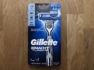 One Pack Gillette Mach 3 Turbo Razor 1 Handle With 1 Cartridge • $22