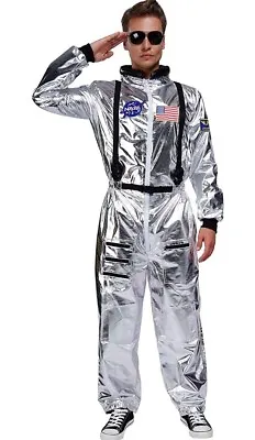 Maxim Party Supplies Silver NASA Astronaut Costume XL Halloween  • $42