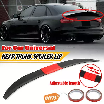 Universal Rear Boot Trunk Spoiler Lip Wing Fit For Audi A4 S4 B8 8K Saloon UK MU • £19.14