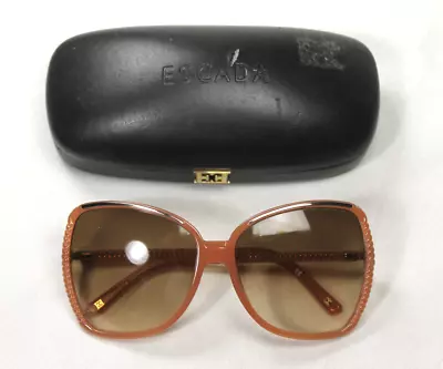 Vintage ESCADA SES226 Womens Sunglasses Pink Gradient Oversized 60-15-135 • $84.14