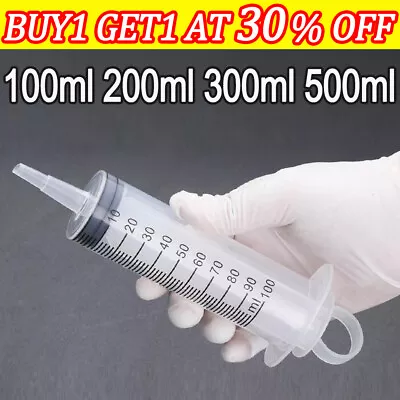 100-500ML Reusable Big Hydroponics Nutrient Measuring Feeding Health Syringe A++ • $15.49