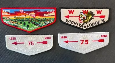 Wichita Lodge 35 Flaps 4 Different OA Order Of The Arrow Patches • $19.99