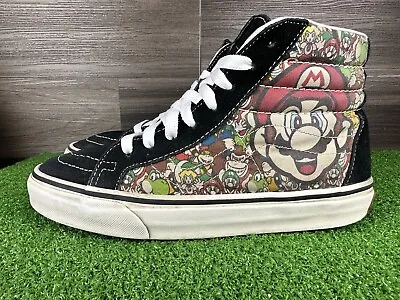 RARE Vans X Nintendo SK8-Hi Super Mario Brothers Skate Shoes Size M 7 Or W 8.5 • $160