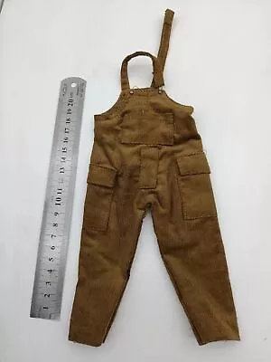 1:6 Male Soldier Clothes Trendy Brown Suspender Pants Trousers For 12'' Figure • $12.63