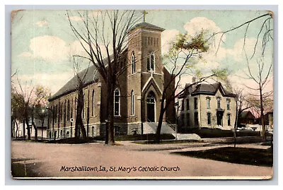 Saint Mary's Catholic Church Marshalltown Iowa IA Postcard • $3.99