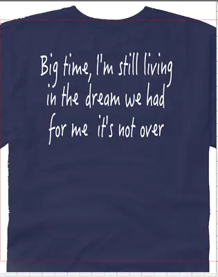 MEN TSHIRT  Neil Young Words On T-shirt-lyric -Big Time -FUN- HUMOUR -GIFT • £10.50