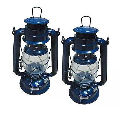 Outdoor Oil Hurricane Lantern Kerosene Paraffin Camping Lamp Fuel Style - 2pcs • £14.92
