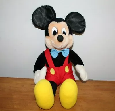 Applause Mickey Mouse Plush Red Jumper Blue Bow Tie Yellow Black Disney Vintage • $10.50