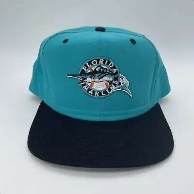 Florida Marlins New Era MLB Baseball Vintage 90s Wool Snapback Hat Cap Miami • $40