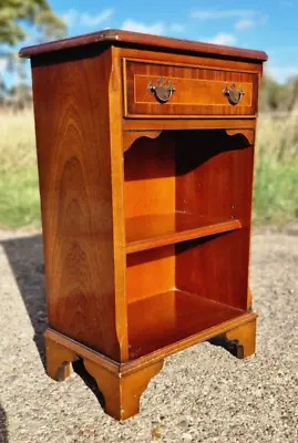£119.99 • Buy Antique Style Inlaid Wooden Open Book Case Bedside Cabinet Cupboard Table - Yew?